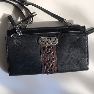 Brighton clutch wallet in black and copper